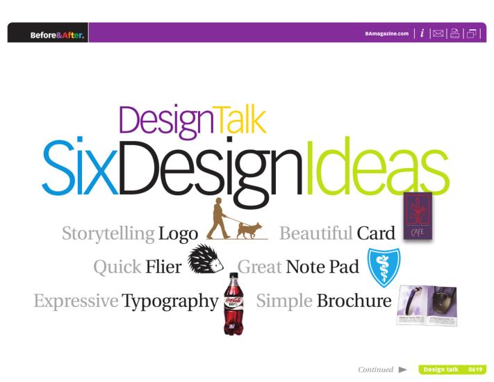 Before & After magazine | 0619 | Design Talk: Six Design Ideas
