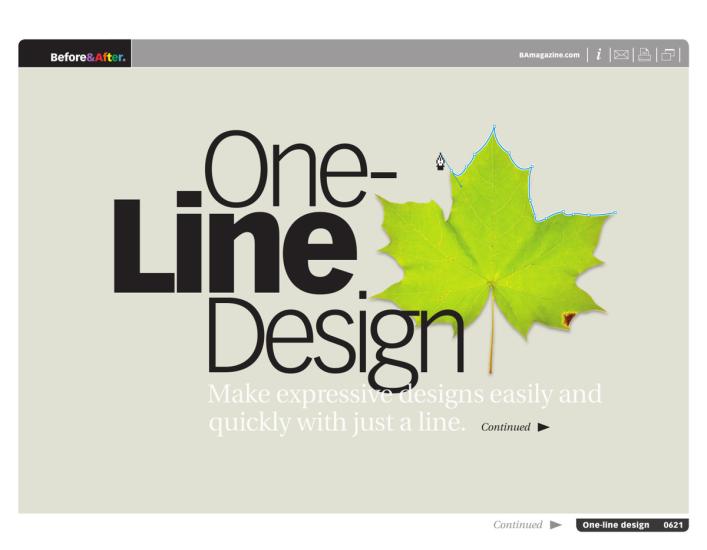 Before & After magazine | 0621 | One-line design