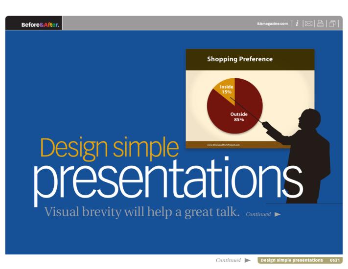 Before & After magazine | 0631 | Design simple presentations