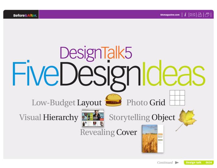 Before & After magazine | 0634 | Design Talk 5: Five Design Ideas