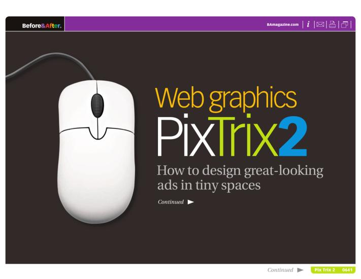 Before & After magazine | 0641 | Pix Trix 2: Web graphics
