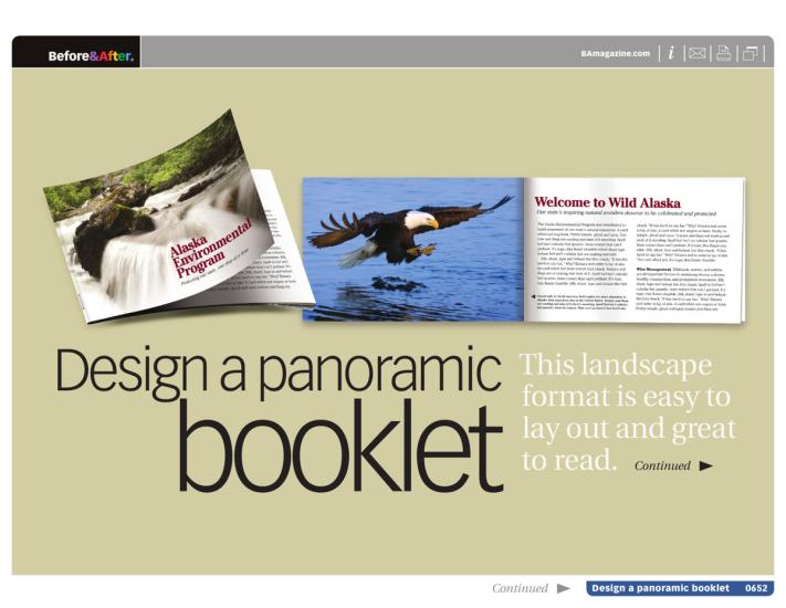 Before & After magazine | 0652 | Design a panoramic booklet
