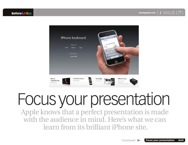 Before & After magazine | 0658 | Focus your presentation