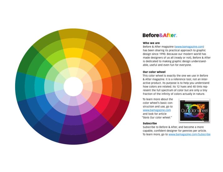 Before & After magazine | Our color wheel